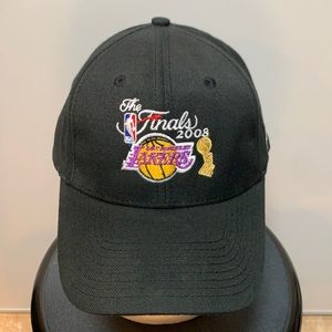 LA Lakers 2008 NBA Finals Velcro Back Dad Hat